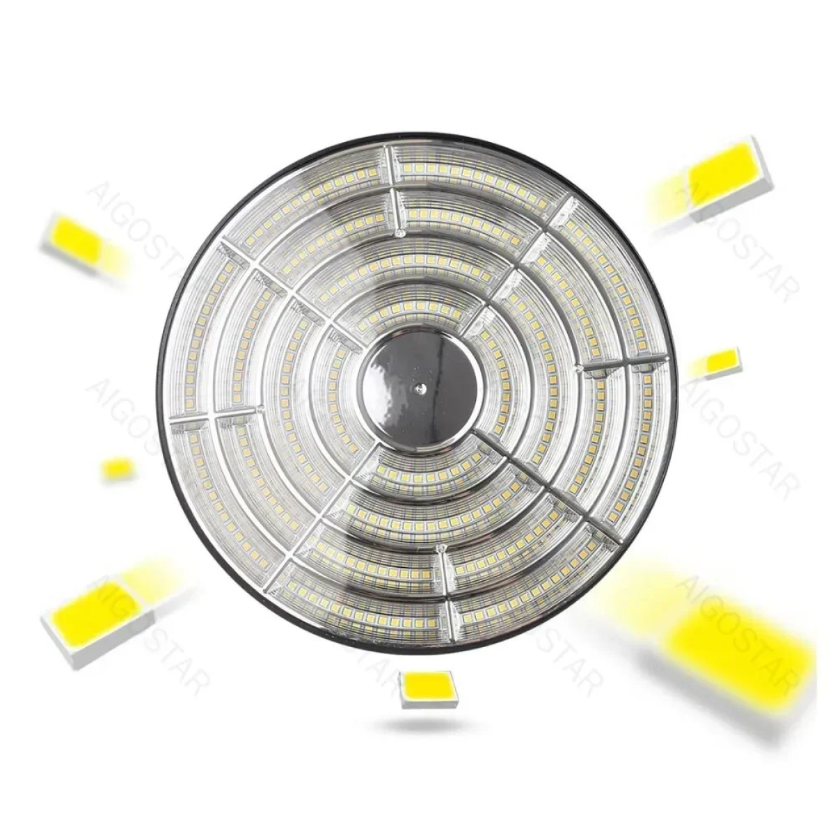 Καμπάνα LED SMD UFO High Bay 200W 230V 26000lm 120° Αδιάβροχη IP65 Ψυχρό Λευκό 5700k - Μαύρο