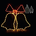 Καμπάνες φωτοσωλήνας controller 58x46cm Xmasfest 113991 - 1 τμχ