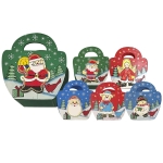 Καλαθάκι με Χερούλι Ξύλινο 11x10x5,5cm Xmasfest 1132696 - 1 τμχ