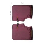 Καλύμματα χεριών μοτοσυκλέτας 34x27.5cm 30300 μπορντό