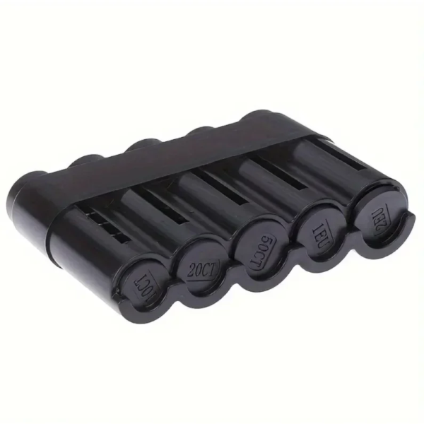 Κερματοθήκη 8 Θέσεων Με Ελατήριο Euro Coin Dispenser 8.2X12.5εκ 25629 Μαύρη