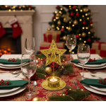 Κηροπήγιο Ρεσώ Άστρο Μεταλλικό 14,5x ø8cm Xmasfest 1133787 - 1 τμχ - Image 2