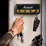 Κλειδοθήκη ενισχυτής κιθάρας Marshall με 4 μπρελόκ - μαύρο - Image 2