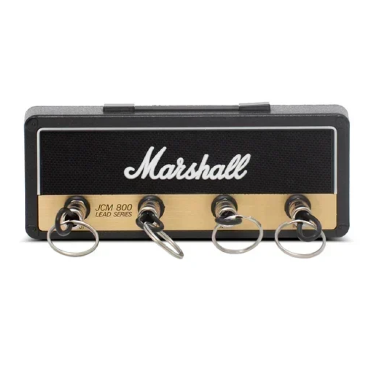 Κλειδοθήκη ενισχυτής κιθάρας Marshall με 4 μπρελόκ - μαύρο