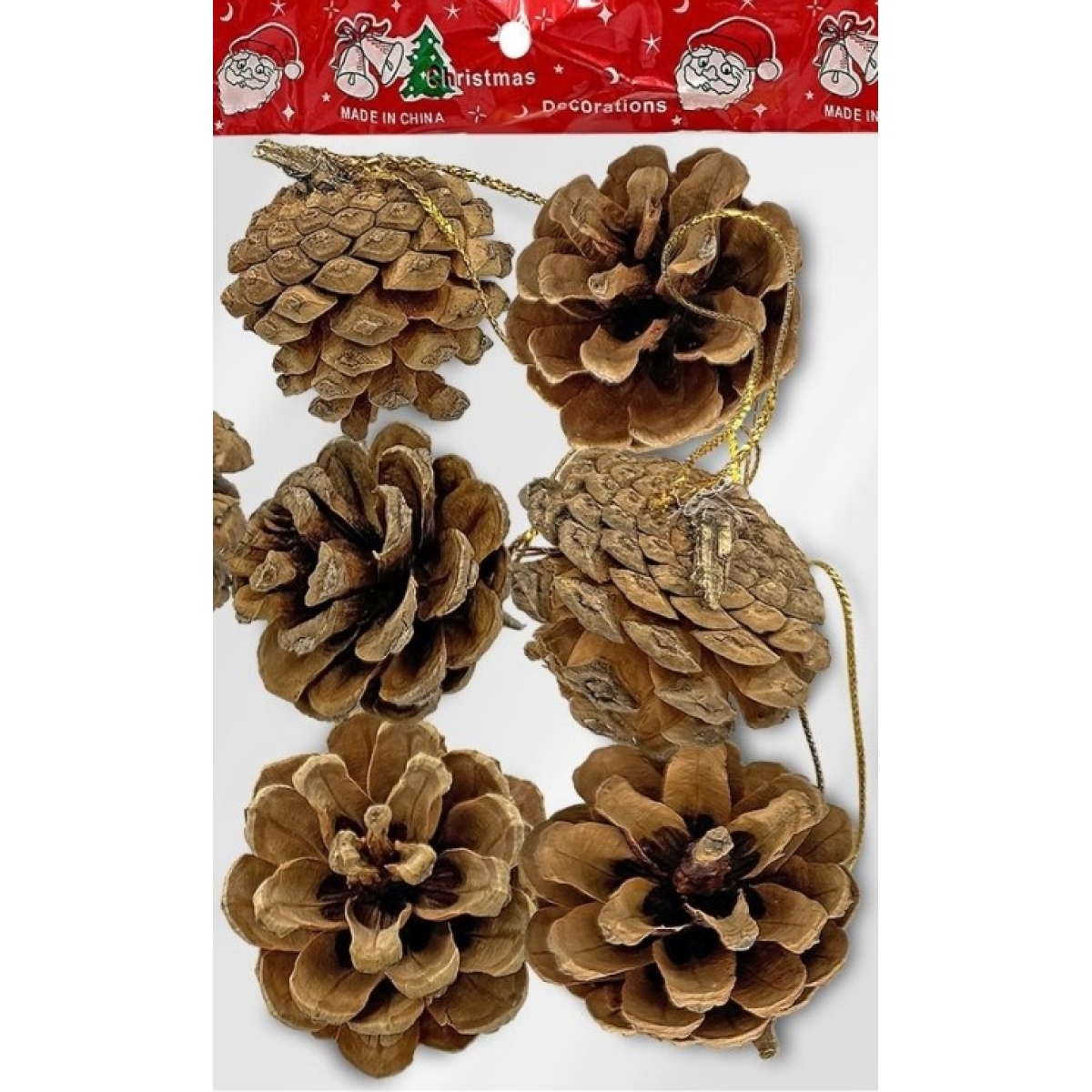 Κουκουνάρια Κρεμαστά 6τεμ 4cm Xmasfest 1131935