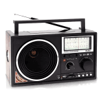 KR-9302URT Επαναφορτιζόμενο Ραδιόφωνο Μπαταρίας MP3/USB/SD/TF