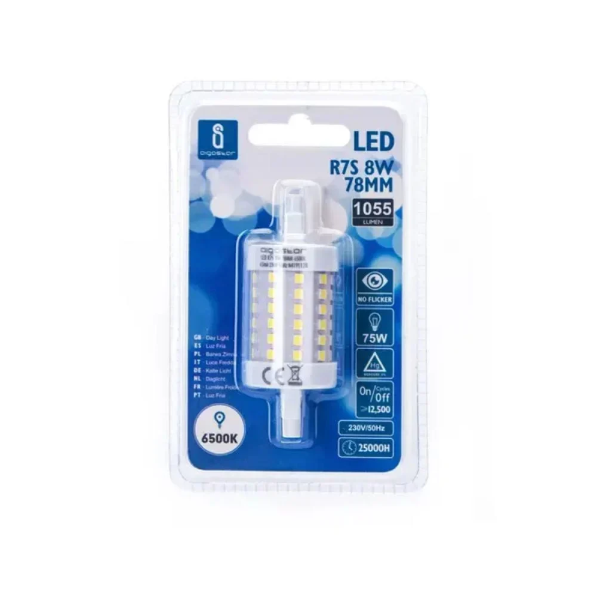 Λάμπα LED Aigostar R7S 8W 6500K