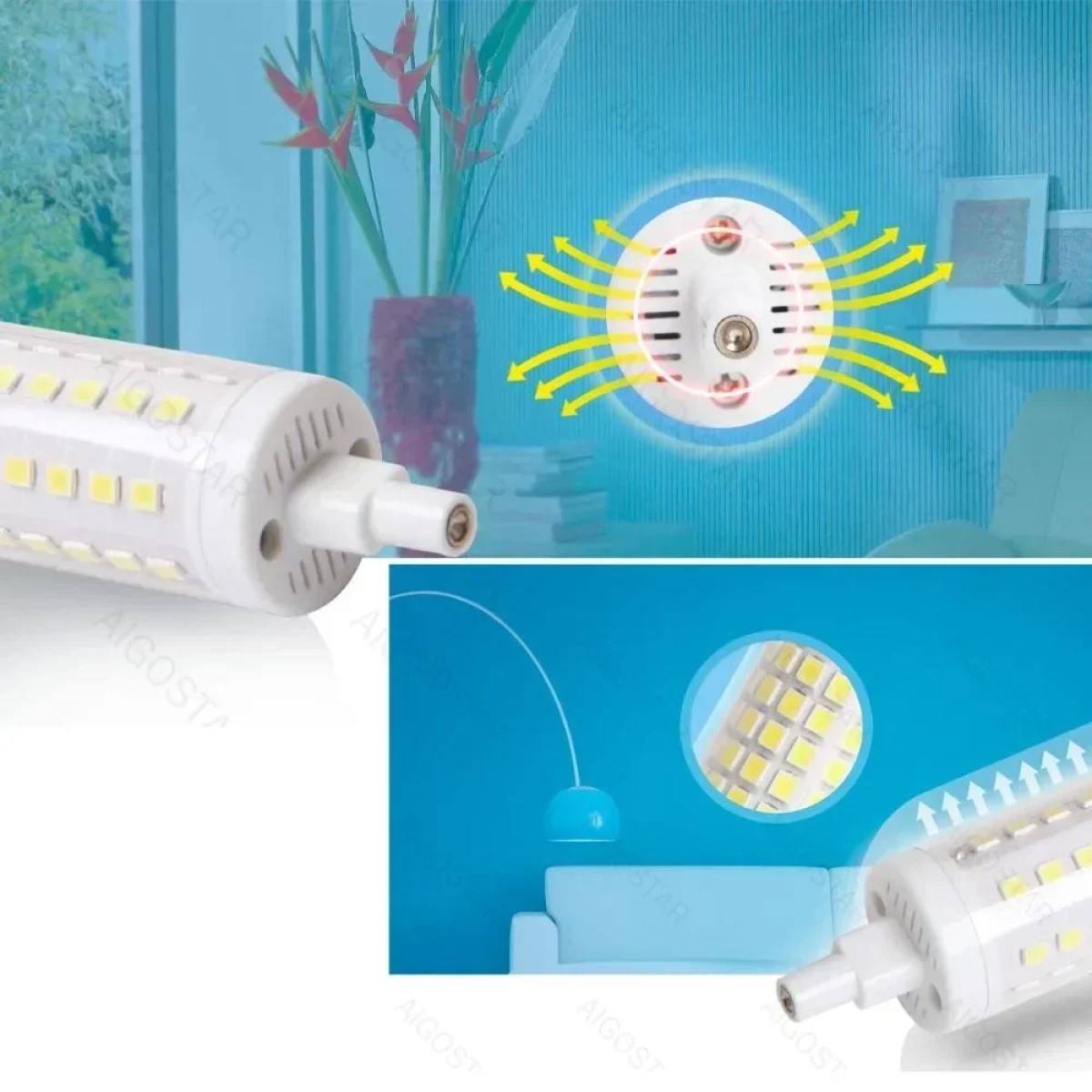 Λάμπα LED Aigostar R7S 9W 3000K