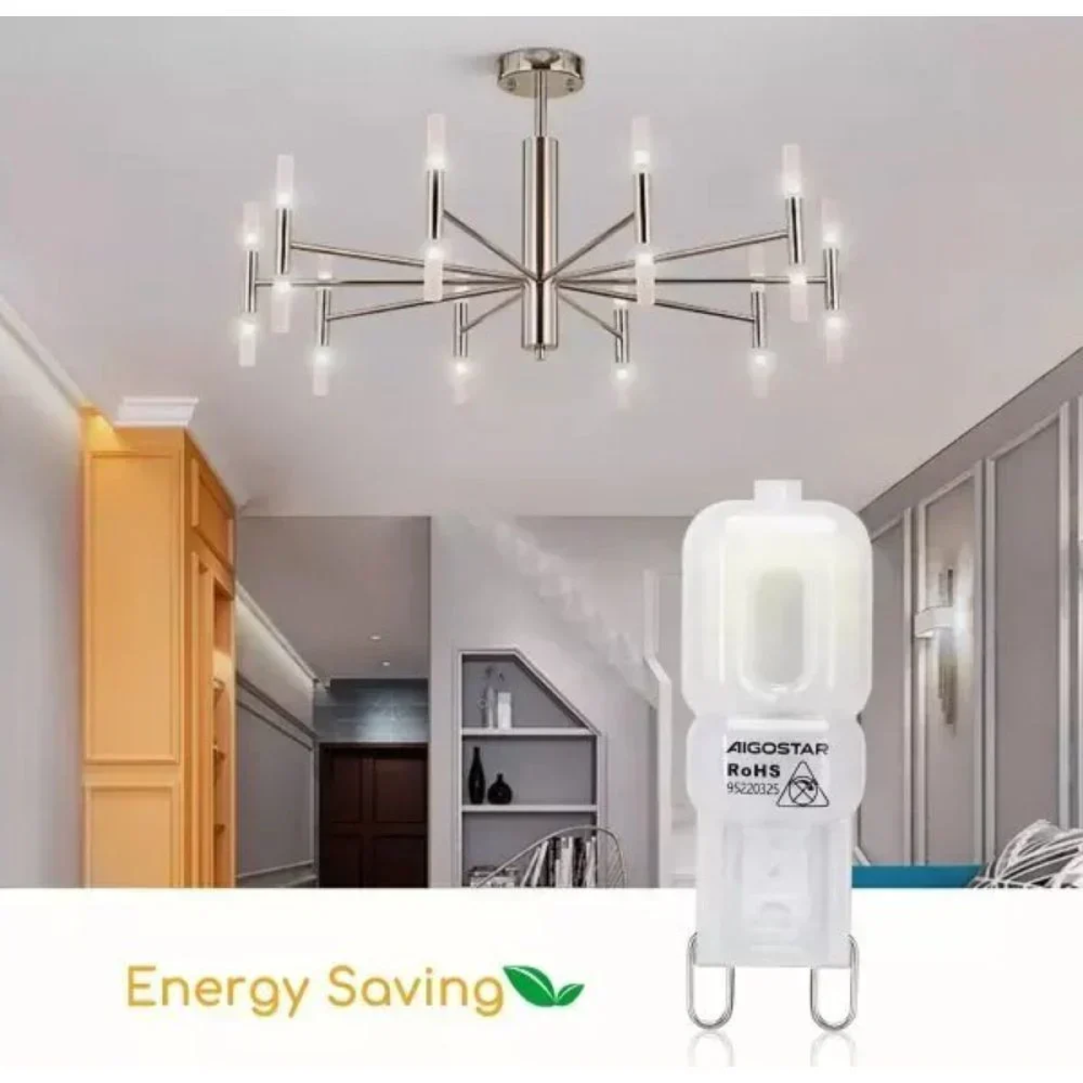 Λάμπα led g9 2w 6500k aigostar 2τμχ
