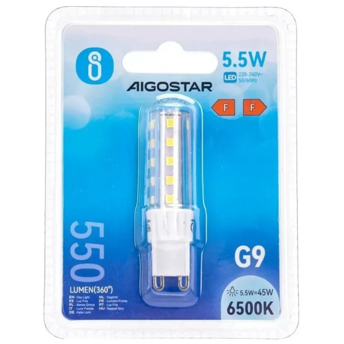 Λάμπα led g9 5.5w 6500k Aigostar