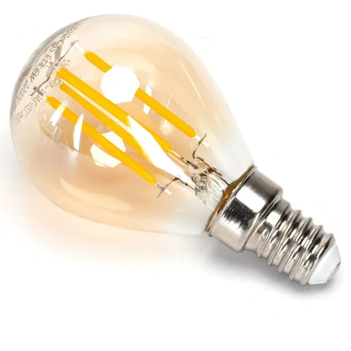 Λάμπα Νήματος LED Amber G45 E14 6W 2200K Aigostar