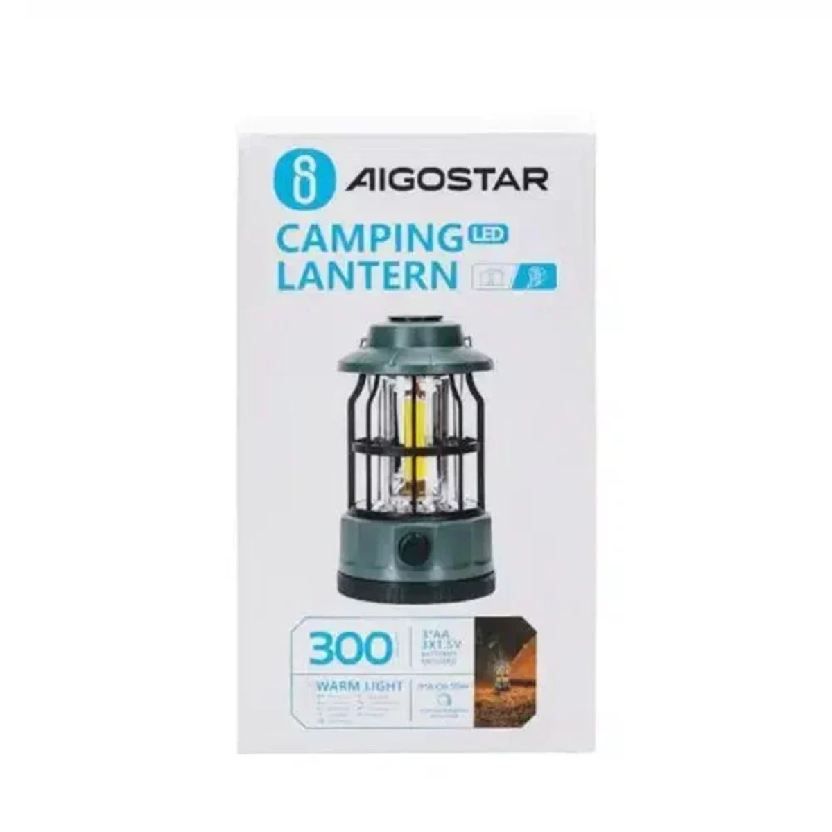 LED Dimmable Φανάρι Camping 300Lm Aigostar