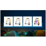 LED Επαναφορτιζόμενος Προβολέας 30W 1000lm Aigostar