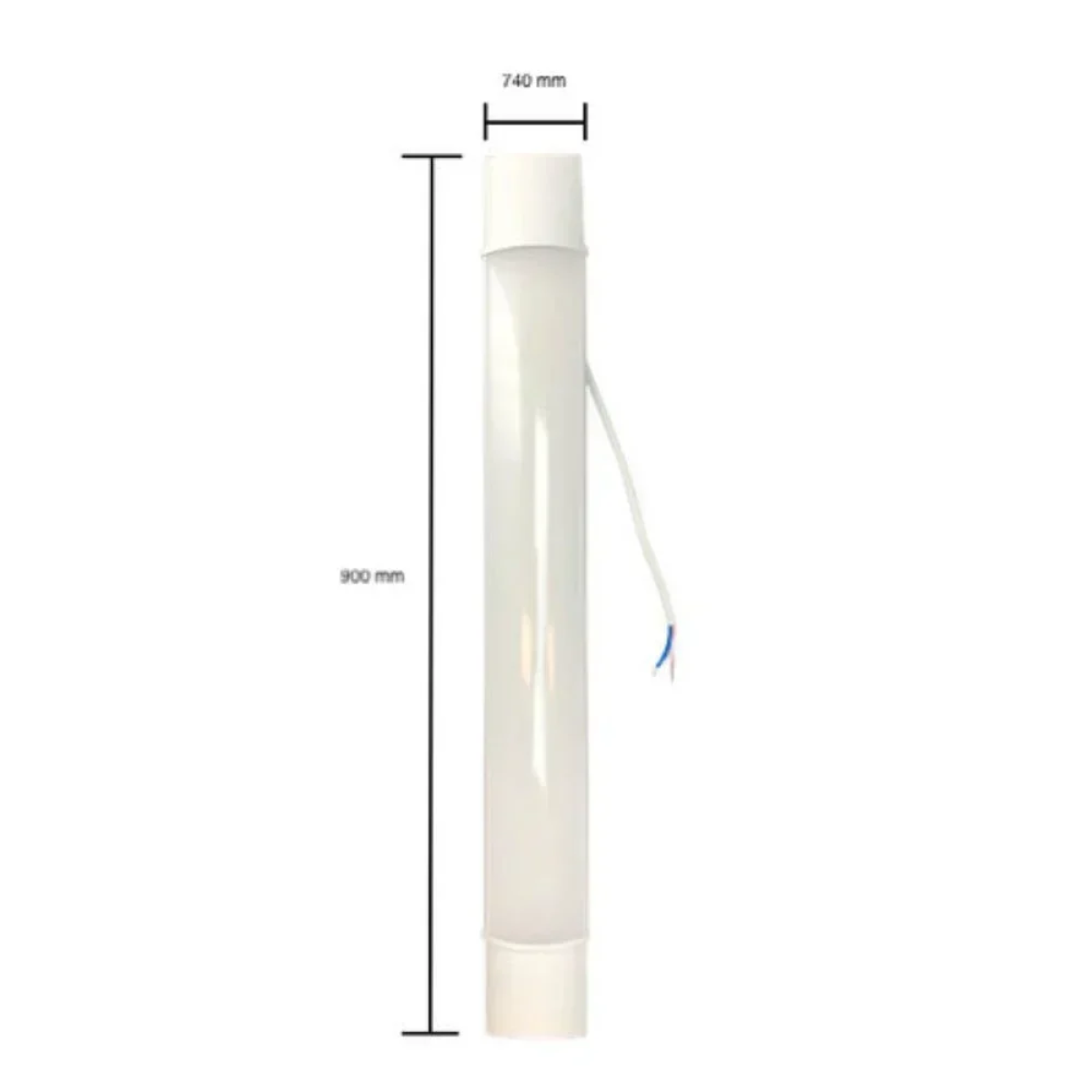 LED Γραμμικό Φωτιστικό Οβάλ 90cm 30W 4000Κ 220V IP20 Λευκό
