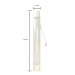 LED Γραμμικό Φωτιστικό Οβάλ 90cm 30W 4000Κ 220V IP20 Λευκό