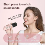 Ασύρματο Ηχείο Bluetooth 6W με λαβή μεταφοράς & μικρόφωνο Karaoke - Ροζ
