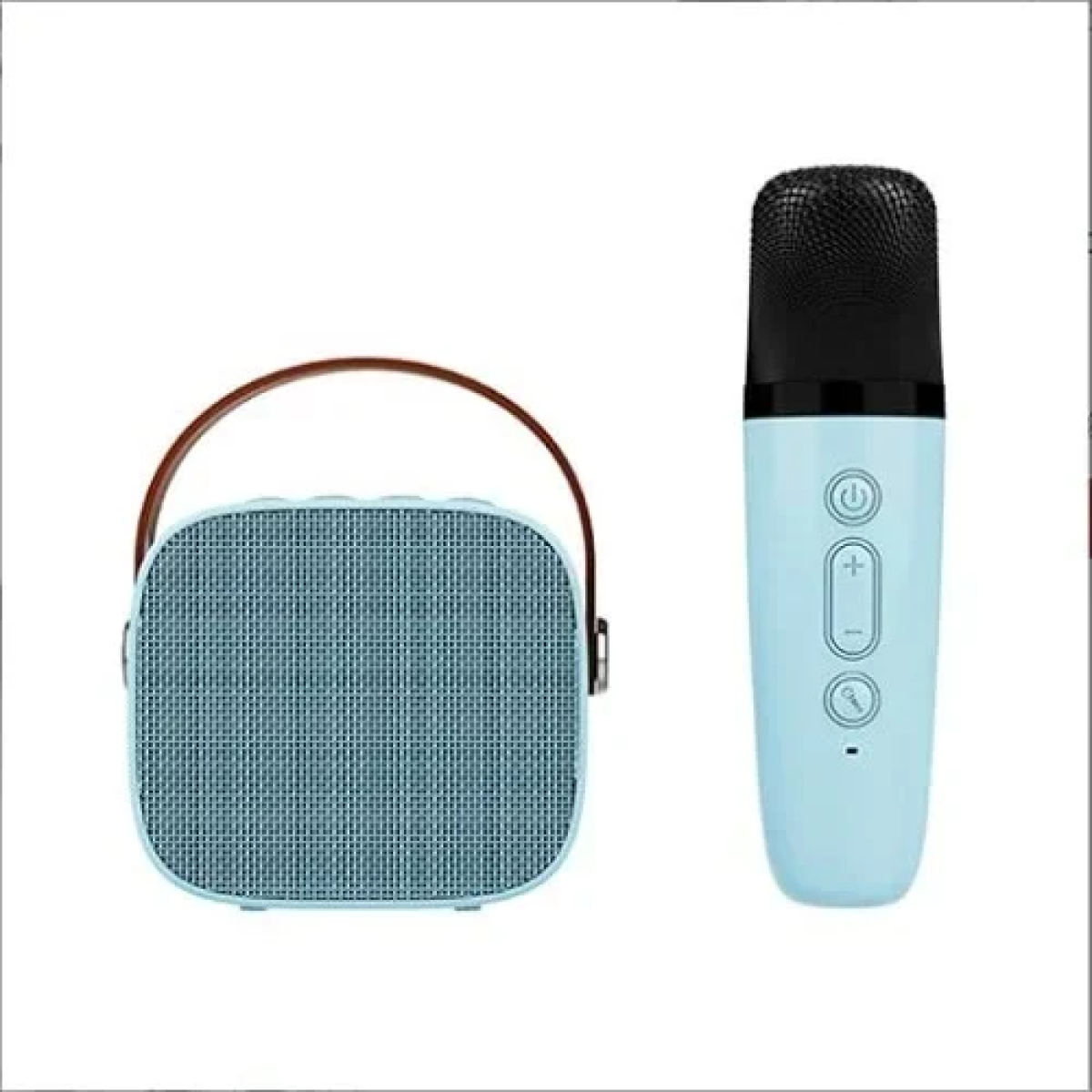 Ασύρματο Ηχείο Bluetooth 6W με λαβή μεταφοράς & μικρόφωνο Karaoke - Μπλε
