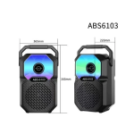 ABS-6103 Ασύρματο Φορητό Ηχοσύστημα Bluetooth/WiFi 8W Multimedia Player με LED RGB Φωτισμό