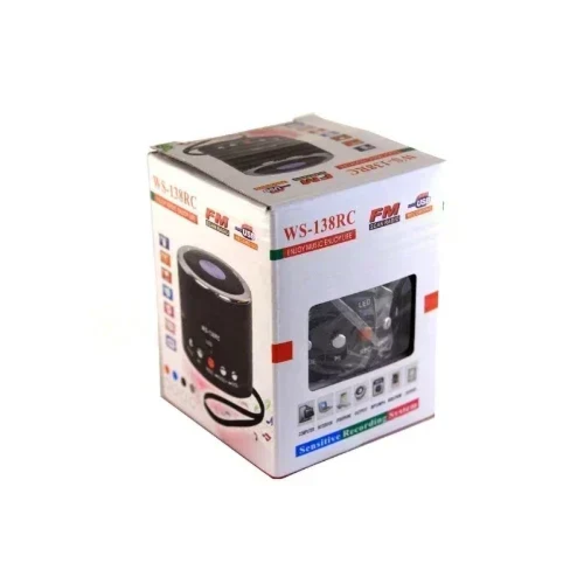 Φορητό ηχείο WS-138RC με microSD/USB Player και ραδιόφωνο - Μαύρο