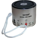 Φορητό ηχείο WS-138RC με microSD/USB Player και ραδιόφωνο - Ασημί