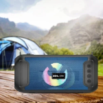 BDL-218 Φορητό Ασύρματο Ηχείο Bluetooth με φακό & ηλιακό πάνελ φόρτισης - Μπλε