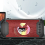 BDL-218 Φορητό Ασύρματο Ηχείο Bluetooth με φακό & ηλιακό πάνελ φόρτισης - Κόκκινο