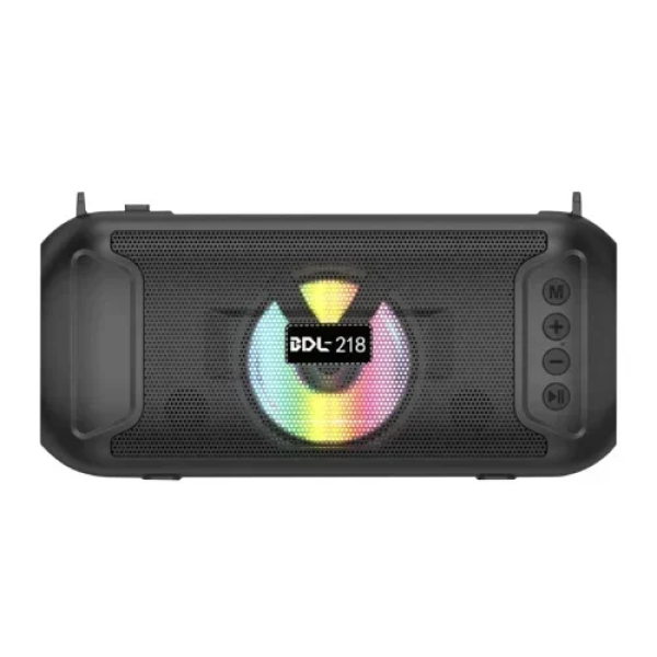 BDL-218 Φορητό Ασύρματο Ηχείο Bluetooth με φακό & ηλιακό πάνελ φόρτισης - Μαύρο
