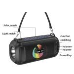 BDL-218 Φορητό Ασύρματο Ηχείο Bluetooth με φακό & ηλιακό πάνελ φόρτισης - Μαύρο