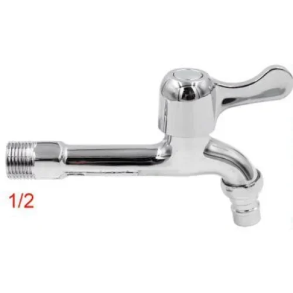 Μπαταρία Μπανιέρας Ασημί 1/2'' 15x9cm με Ροζέτα Μπλε 3280978