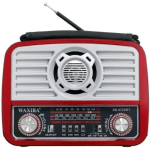 Waxiba XB-472URT Φορητό Ασύρματο Ραδιόφωνο AM/FM/SW με Φακό USB/TF/SD - Κόκκινο