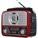 Waxiba XB-472URT Φορητό Ασύρματο Ραδιόφωνο AM/FM/SW με Φακό USB/TF/SD - Κόκκινο