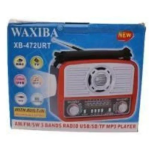 Waxiba XB-472URT Φορητό Ασύρματο Ραδιόφωνο AM/FM/SW με Φακό USB/TF/SD - Κόκκινο
