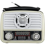 Waxiba XB-472URT Φορητό Ασύρματο Ραδιόφωνο AM/FM/SW με Φακό USB/TF/SD - Χρυσό