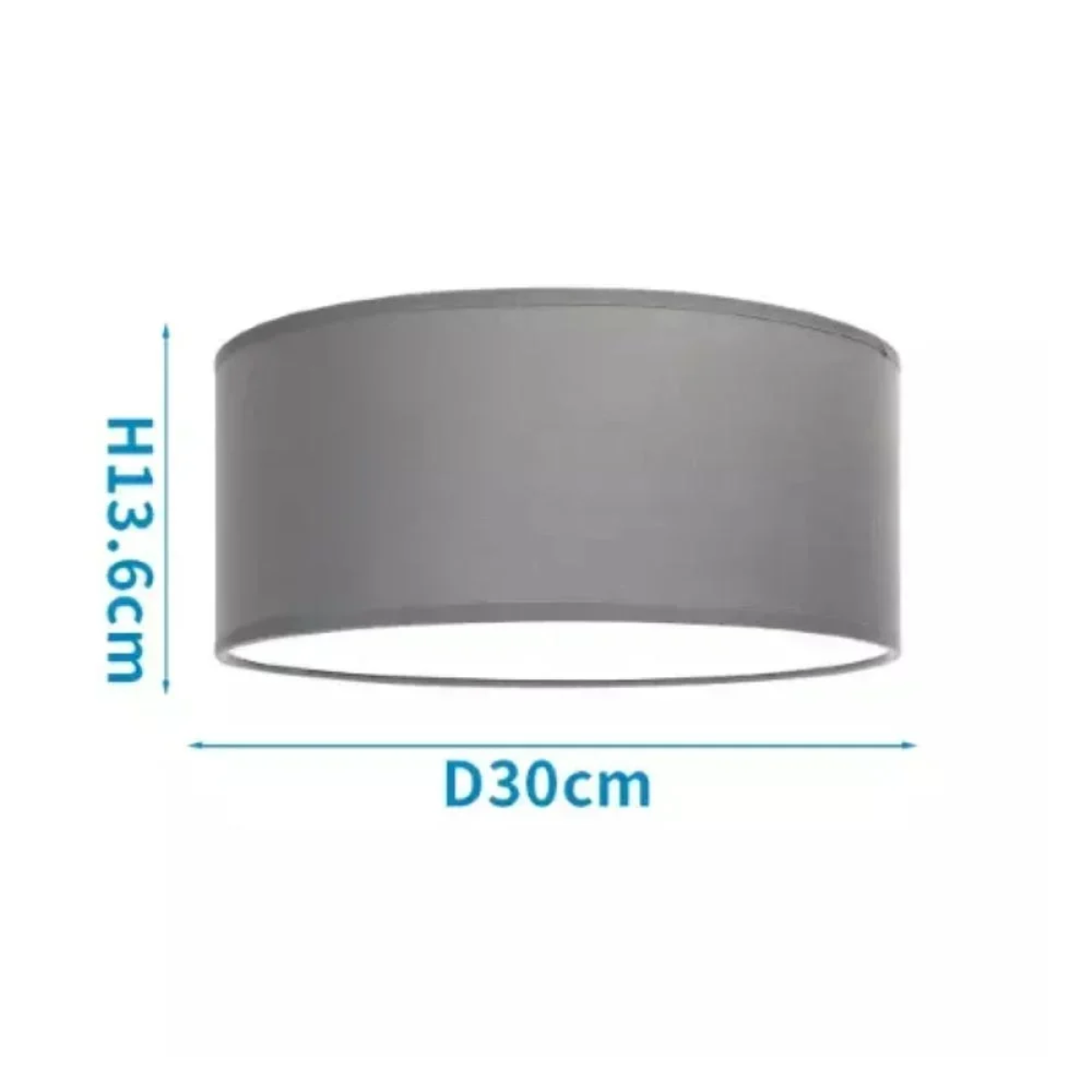 Μοντέρνο Κρεμαστό Φωτιστικό Φ30cm 1xE27 60W Γκρι