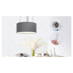 Μοντέρνο Κρεμαστό Φωτιστικό Φ30cm 1xE27 60W Γκρι
