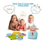 Παιχνίδι εκμάθησης για παιδιά 2-6 ετών – Card Early Education Voice V7 ροζ - Image 5