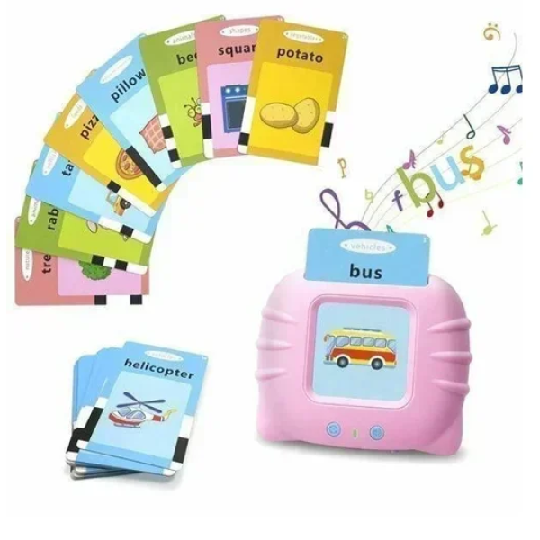 Παιχνίδι εκμάθησης για παιδιά 2-6 ετών – Card Early Education Voice V7 ροζ