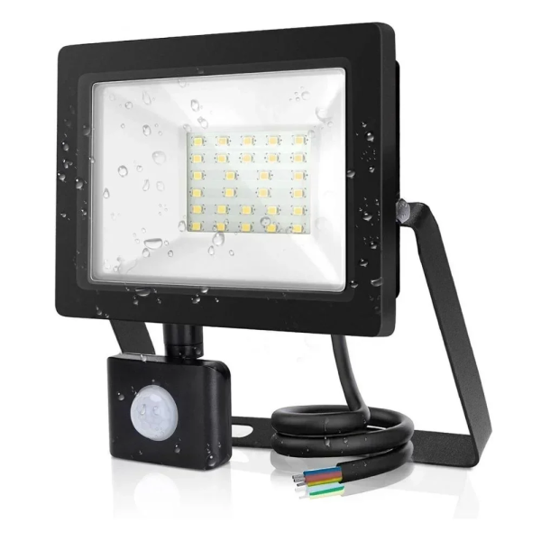 Προβολέας LED SMD 20W Ενδιάμεσο Φως 4000k 1800lm με Ανιχνευτή Κίνησης - Aigostar