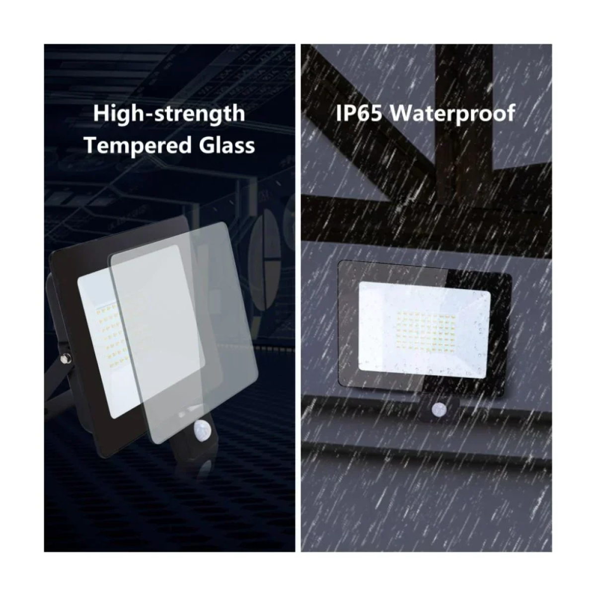 Προβολέας LED SMD 30W Ενδιάμεσο Φως 4000k 2700lm με Ανιχνευτή Κίνησης - Aigostar