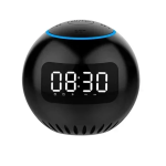 Ψηφιακό ρολόι επιτραπέζιο με ξυπνητήρι και ηχείο Bluetooth A20 μαύρο