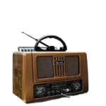 RX-BT8181S Φορητό Ραδιόφωνο με Ηλιακό πάνελ Bluetooth/USB/TF - Καφέ