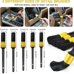 Σετ 22 τεμαχίων για καθαρισμό αυτοκινήτου - Car Wash Brush Set Jiageng - κίτρινο - Image 2
