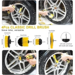 Σετ 22 τεμαχίων για καθαρισμό αυτοκινήτου - Car Wash Brush Set Jiageng - κίτρινο - Image 3