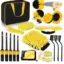 Σετ 22 τεμαχίων για καθαρισμό αυτοκινήτου - Car Wash Brush Set Jiageng - κίτρινο