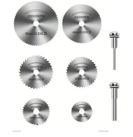 Σετ 8 τμχ λεπίδες HSS για δισκοπρίονο 66800