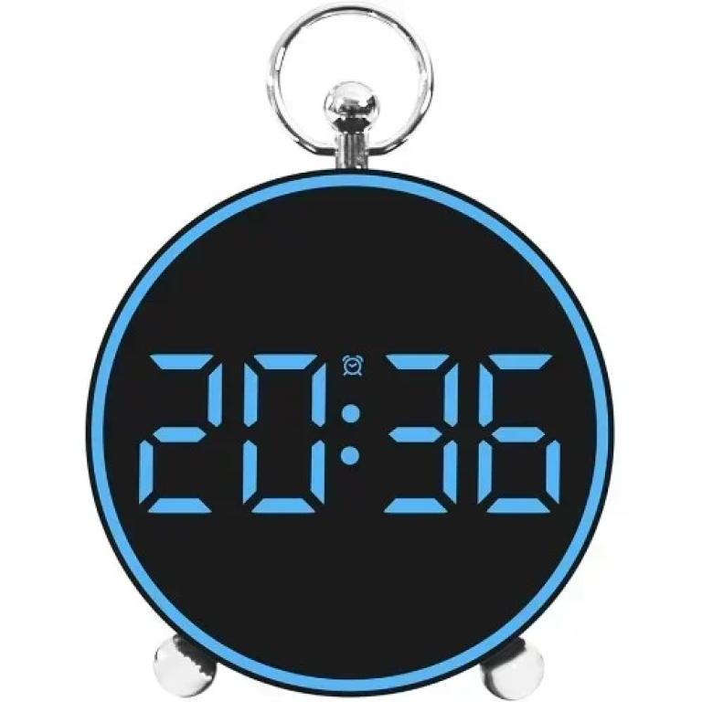 Ψηφιακό Επιτραπέζιο Ρολόι LED με Ξυπνητήρι & Ρύθμισης Φωτεινότητας SDS-25007 Μπλε