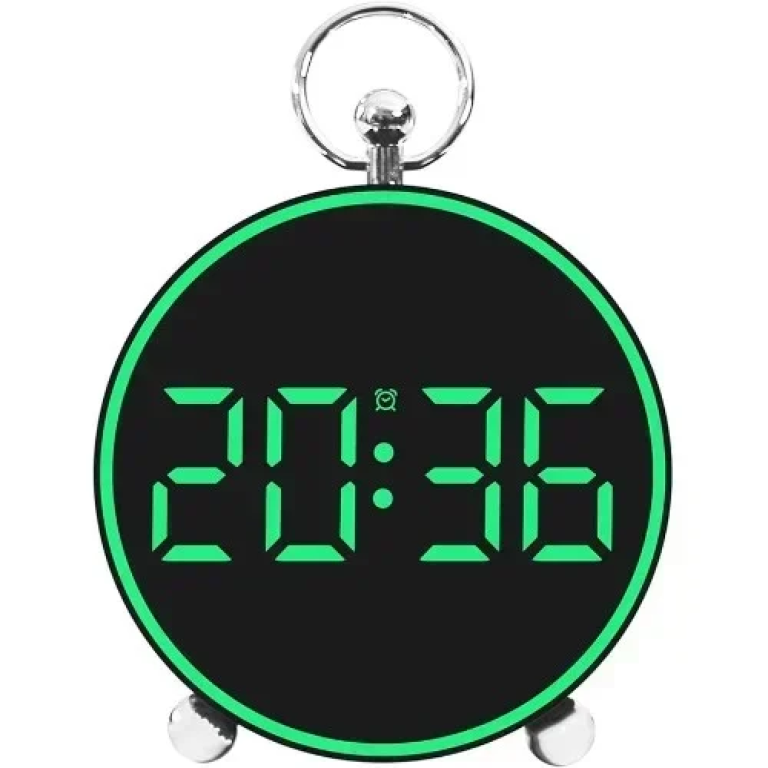 Ψηφιακό Επιτραπέζιο Ρολόι LED με Ξυπνητήρι & Ρύθμισης Φωτεινότητας SDS-25007 Πράσινο