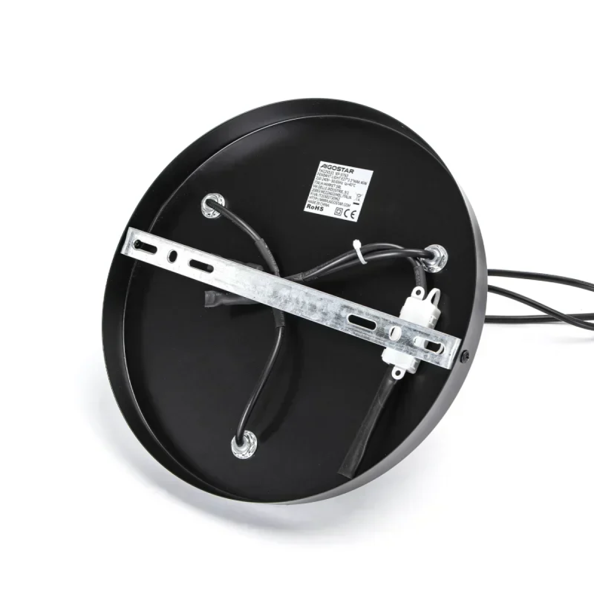 Σιδερένιο Κρεμαστό Φωτιστικό Οροφής 3 x E27 MAX.120W 150x26cm Μαύρο Aigostar