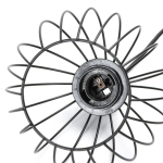 Σιδερένιο Κρεμαστό Φωτιστικό Οροφής 3 x E27 MAX.120W 150x26cm Μαύρο Aigostar