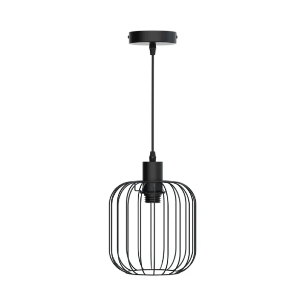 Σιδερένιο Κρεμαστό Φωτιστικό Οροφής 1 x E27 MAX.60W Μαύρο Aigostar